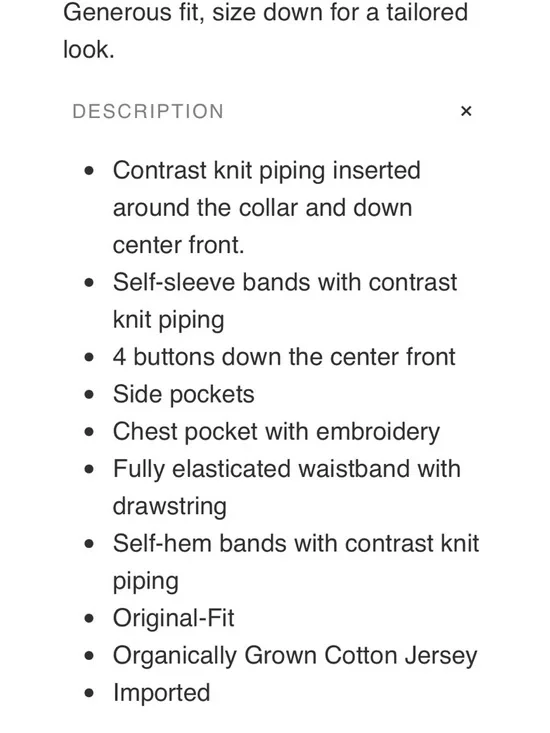 BedHead Made in Glamorous Los Angeles Blue & Cream Floral Toile Pajama Set FLAW - Picture 14 of 14